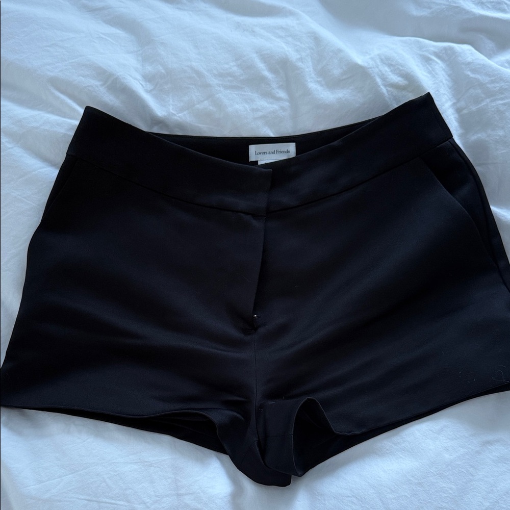 Lovers + Friends Black High Waist Women's Shorts